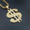Playing Card and Dollar Sign Pendant Necklace Hip Hop Style 60cm - Image 8