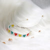 Adjustable Multicolor Heart Bead Bracelet with Woven Pattern - Image 56