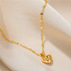 Love Heart Necklace For Women Lip Chain Simple Pendant Necklace Jewelry Gift - Image 3