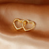 Simple Stainless Steel Geometric Heart Hoop Earrings for Women Small Circle Huggies Ear Buckle Punk Earring Minimalist Jewelry - Image 8