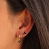 3PCS Green Zircon Hanging Earrings Set for Women Stainless Steel Flower Dangle Earring Cartilage Piercing Jewelry - Image 3