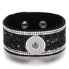 18mm Snap Button Jewelry Bracelets Braided Black Leather Snap Bracelet Fit Snaps Jewelry Magnet Buckle Tan Leather Bracelets - Image 3