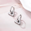 Stainless Steel Round Star Moon Heart Pendant Hoop Earrings for Women Classic Y2K Jewelry Gold Silver Color Earring - Image 11