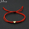 Multicolor Rope Lucky Heart Bracelets Women Men Charm Woven Handmade Bangles Braided Adjustable Buddhism Jewelry - Image 22
