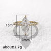 Crystal Marquise Cubic Zirconia Rings for Women Thin Ring Engagement Wedding Accessories Statement Jewelry - Image 7