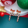 Christmas Red Zircon Crystal Bow Stud Earrings For Women Heart Shape Bowknot Christmas Earring Year Festival Jewelry - Image 27
