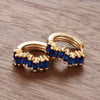 2PCS Stainless Steel Irregular CZ Zircon Hoop Earrings For Women 9mm Circle Round Small Huggie Cartilage Piercing Jewelry - Image 5