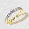 Thin Band Ring with Cubic Zirconia Details in US Sizes 5 to 12 - Image 7