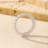 Dazzling Eternity Band Rings Silver Stackable Ring For Women Jewelry - Image 5