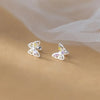 Korean Silver Needle Tragus Piercing Helix Studs Earrings for Women 2Pcs Butterfly Heart Ear Piercing Body Jewelry - Image 3