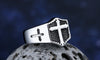 Retro Vintage Men Coffin / Cross Shaped Ring in Stainless Steel with Silverly Black Golden Male Jewelry Dropshipping OSR609