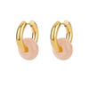 Stone Drop Earrings for Women Stainless Steel Gold Color Opal Round Earrings Wedding Christmas Jewerly Gift - Image 8