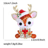 Christmas Elk Brooches for Women Unisex Animal Pins Friends Party Gifts Banquet Jewellery Accessories - Image 3
