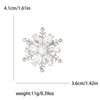 Rhinestone Snowflake Brooch Pin for Christmas and Holiday Outfits - Image 12