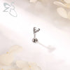 ZS 1PC 16G Stainless Steel Lip Piercings for Women Snowman Reindeer Pine Lip Rings Cartilage Earring 6mm/8mm Helix Piercing - Image 6