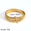 Gold Plated Stainless Steel Elastic Bracelet for Women Personality Hiphop Punk Cuff Party Jewelry - Image 12