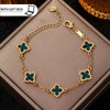 Lennik Classic Lucky Clover Bracelet for Women, Elegant Five Leaf Flower Bracelet, Temperament Four Leaf Flower Jewelry - Image 8