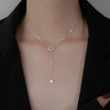 Sliver Color Zircon Star Pendant Necklaces for Women Korean Simple Crystal Stars Clavicle Chain Necklace Jewelry Gift - Image 9