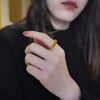 4MM cast, simple and versatile temperament small strip smooth stainless steel ring - Image 3