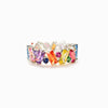 Irregualr Design Colorful CZ Women Rings Gold Color/Silver Color Geometric CZ Rainbow Rings Jewelry - Image 7