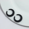 Korean Frosted Acrylic C-Shape Hoop Earrings for Women Resin Geometric Candy Color Circle Earrings Jewelry Gifts - Image 13