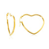 Cubic Chunky Heart Charms Dangling Earrings for Woman/Girls Stainless Steel Gold Plated Smooth Mental Drop Earring - Image 14
