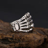 Skeleton Hand Ring Gothic Open Skull Rings for Women Men Halloween Punk Jewelry Gift - Image 6