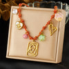 316L Stainless Steel Golden Sun Heart Ocean Multi-Pendant Necklace Women Summer Beach Rope Chain Vacation Jewelry - Image 14