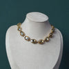 Color Shiny Glass Crystal Inlaid Short Necklace Ladies Party Simple Ball Charms Crystal Lock Bone Chain Jewelry - Image 5