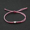 Tiny Heart Charm Bracelets for Women Girls Simple Blue Black Red Rope Chain Braided Bracelet Woven Jewelry Gifts Her - Image 22