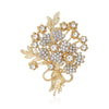 Rhinestone Flower Bouquet Brooches for Women Plant Pins Friends Party Gifts Banquet Jewellery Accessories - Image 6