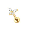 1/5PCS Titanium 16G Mini Butterfly CZ Labret Tragus Cartilage Conch Earring Helix Stud Medusa Piercings Body Jewelry for Women - Image 9