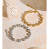 Stainless Steel Zirconia Round Chain Bracelet Bangle Prevent Allergy Metal Women Jewelry - Image 4