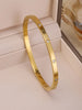 3Pcs Gold Plated Stainless Steel Clover Bracelet Set For Women, Lucky Four Leaf Charm Bangle Jewelry Gift - Image 13