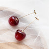 Cute Cherry Fruit Acrylic Earrings Resin Cherry Earrings For Women Kpop Jewelry Accessories - Image 1