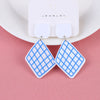 Acrylic Resin Korean Geometric Earrings Simple Round Square Triangle Drop Dangle Earrings for Women Girl Party Jewelry - Image 2