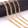 5MM/7MM Basic Punk Stainless Steel Chain Necklace For Women Men Cuban Figaro Braided Wheat Link Choker - Image 2