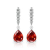 Silver Light Water Drop Classic Shining Water Drop Zircon Women's Earrings - Image 16