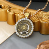 Vintage Sun Moon Star Inlaid White Synthetic Zirconia Pendant Necklace for Women's Daily Wear Jewelry Accessories Gifts - Image 5