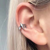 Korean Crystal Clip Earrings For Women Zircon Star Without Hole Jewelry Fake Earrings Single Ear Bone Clip Earings Ear Cuffs - Image 1