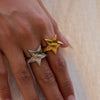 Simple Classic Smooth Pentagram Ring Stainless Steel Star Stackable Ring Women's Accessories Party Gift - Image 1