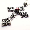Y2K Punk Crystal Big Cross Pendant Necklaces for Women Men Gothic Irregular Cross Clavicle Chain Necklaces Aesthetic Jewelry - Image 6