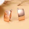 Square Earrings for Women Rose Gold Color Metallic Style OL Earrings Contracted Female Jewelry - Image 4