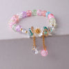Korean Sweet Daisy Flower Bracelet For Women Colorful Crystal Beaded Elastic Rope Bracelets Party Wedding Jewelry Gifts - Image 3