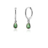 Colorful Zircon Geometric Drop-shaped Hoop Earrings Women Personality Huggie - Image 7