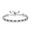 Adjustable Colorful Birthstone Tennis Bracelets for Women 4MM Crystal Bangle Female Hand Chain Jewelry Accessories - Image 13
