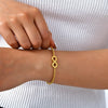 Love Women's Cuff Bracelet Bangles Gold Color Infinity Number 8 Twist Stainless Steel Statement Jewelry Gifts To Lover - Image 7