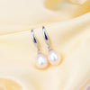 Natural Freshwater Cultured Pearl Drop Earrings for Women Silver Earrings Wedding Jewelry - Image 5