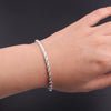 Silver 4MM Twisted Rope Bracelets For Women Men Minimalist Couple Chain Bracelet Male Unisex Jewelry Gifts - Image 3