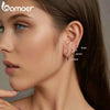 Silver Minimalist Huggie Hoop Earrings, Gold Plated Cartilage Piercing Daily Earrings Ear Cuff for Women - Image 2